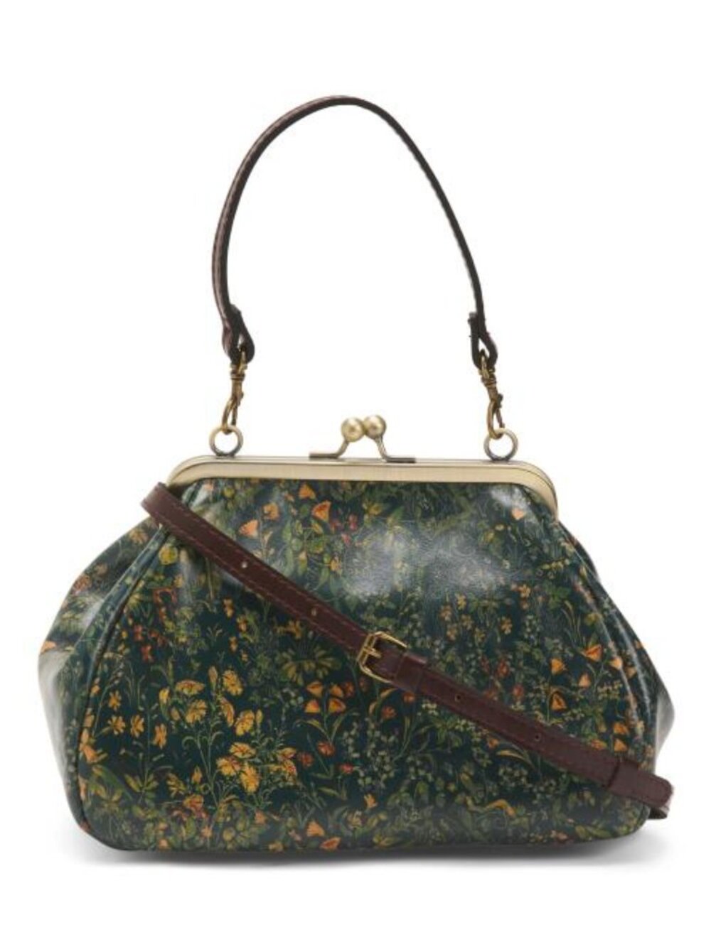 PATRICIA NASH Leather Annie Frame Shoulder Bag With Two Straps - Picture 1 of 4